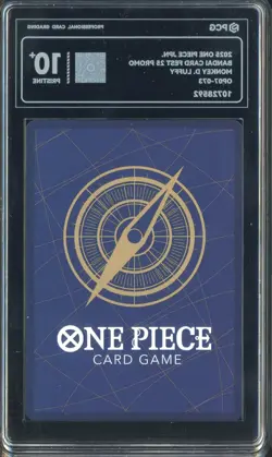 #2 2025 One Piece Chinese Promotional Cards Monkey D Luffy OP07-073 PCG 10 - Image 2