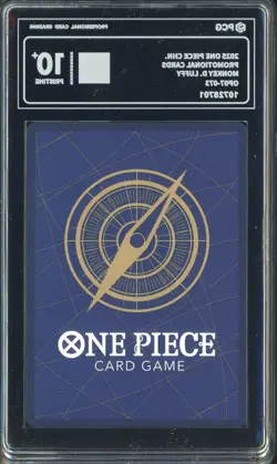 #3 2025 One Piece Chinese Promotional Cards Monkey D Luffy OP07-073 PCG 10 - Image 2