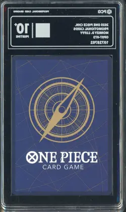 #1 2025 One Piece Chinese Promotional Cards Monkey D Luffy OP07-073 PCG 10 - Image 2