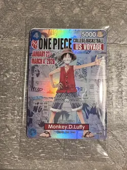One Piece Monkey.D.Luffy College Basketball US Voyage Cards - Image 2