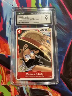 ONE PIECE ENGLISH CARD PROMO MONKEY.D.LUFFY P-022 - Image 1