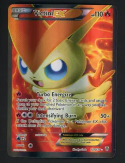 Pokemon TCG Victini EX Full Art Ultra Rare Holo Card Plasma Storm 131/135 - Image 1
