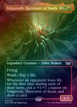 Valgavoth, Harrower of Souls (Duskmourn: House of Horror) - Borderless - NM MTG - Image 1
