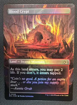 Blood Crypt (Borderless) (349) Lorwyn Eclipsed Foil - Image 2