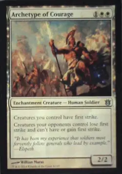 Archetype of Courage - Born of the Gods: #4, Magic: The Gathering Nm C266 - Image 1