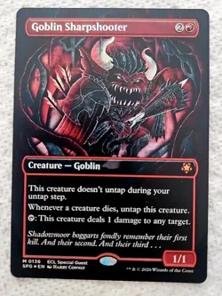 Goblin Sharpshooter ** FOIL BORDERLESS ** Eclipsed NM MTG - Image 1