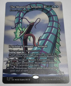 Magic the Gathering MTG The Monstrous Serpent (Koma) 51 TLE - Image 1