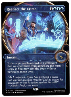 Reenact the Crime 0297 Non Foil Showcase Rare Karlov Manor MTG Near Mint - Image 1