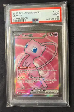 2023 Pokemon Mew 151 en Mew EX Ultra Rare #193 PSA 9 - Image 1