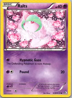 Pokemon TCG Ralts RC8 Legendary Treasures Holo LP - Image 1