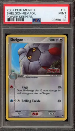 Pokemon Shelgon EX Power Keepers Reverse Holo #39 PSA 9 Mint - Image 1