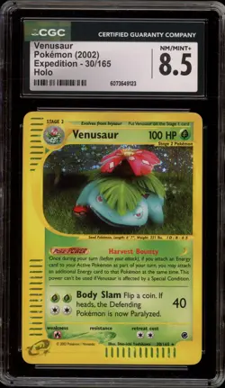 Pokemon Venusaur Expedition Holo Rare #30 CGC 8.5 - Image 1