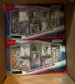 Pokemon Prismatic Evolutions Premium Figure Collection 6-Box Open Case - Image 1