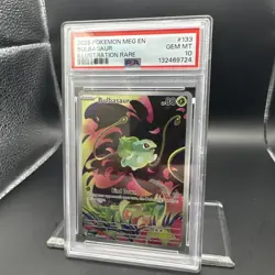 2025 Pokemon Mega Evolutions EN Bulbasaur #133 Illustration Rare PSA 10 Graded - Image 5