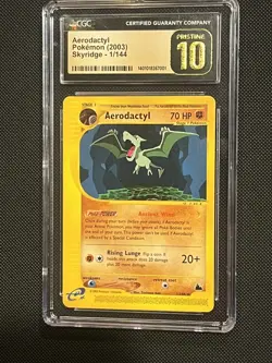 CGC 10 PRISTINE 2003 Pokemon Skyridge Aerodactyl 1/144 - Image 3