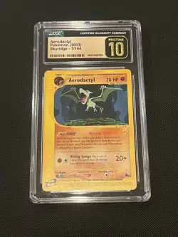 CGC 10 PRISTINE 2003 Pokemon Skyridge Aerodactyl 1/144 - Image 5