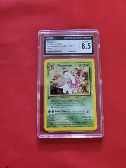 Pokemon: Meganium 1st Edition 10/111 Holo Rare Neo Genesis 2000 Vintage -CGC 8.5 - Image 1