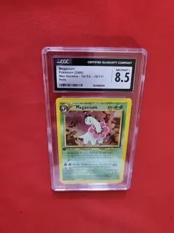 Pokemon: Meganium 1st Edition 10/111 Holo Rare Neo Genesis 2000 Vintage -CGC 8.5 - Image 4