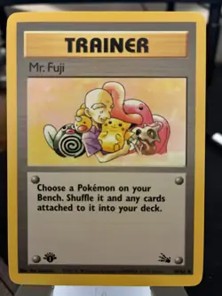 Mr. Fuji 58/62 Fossil Regular 1st edition pokemon - Image 1