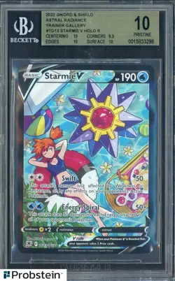2022 Pokemon SWSH Astral Radiance #TG13 Starmie V Holo R BGS 10 PRISTINE - Image 1