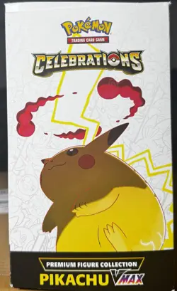 Pokemon Celebrations Premium Figure Collection Pikachu VMAX Sealed Box Damage 820650809408 - Image 4
