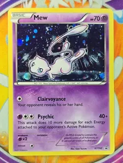 🔥2017 Mew Black Star Holo Promo XY192 XY Promos Pokemon Sleeved/PROTECTED 👍📈 - Image 1