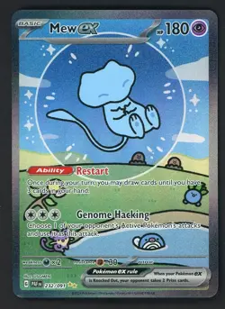 Pokemon TCG Paldean Fates Bubble Mew EX 232/091 Special Illustration Rare SIR - Image 1