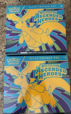2x Pokemon Ascended Heroes Elite Trainer Boxes New In Hand Fast Ship - Image 1