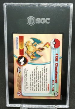 🐉2000 TOPPS CHROME POKEMON #06 CHARIZARD SGC 9🐉 - Image 4