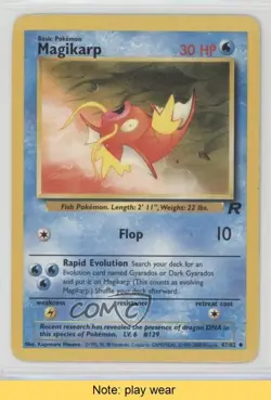 Magikarp Pokemon Team Rocket #47 2000 READ 2f4 - Image 1