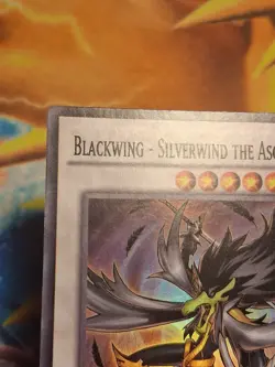 1st ed Blackwing - Silverwind the Ascendant LC5D-EN134 Super Rare Yugioh Card MP - Image 3