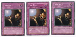 YUGIOH 3x Trap Hole - Common - Mixed Sets - Image 1