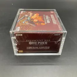 One Piece English Paramount War Booster Box Sealed w/ Acrylic Case - Image 5