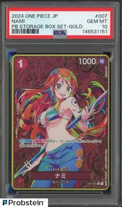 2024 PSA 10 NAMI GOLD ONE PIECE PRB PREMIUM BOOSTER STORAGE BOX SET 007 - Image 1