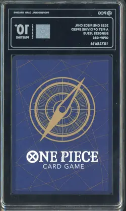 2025 One Piece Chinese A Fist of Divine Speed Burgess Jesus #086 PCG 10 PRISTINE - Image 2