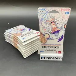 Lot of (10) One Piece English OP-05 Sleeved Booster Packs - Image 1