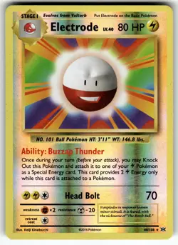 Electrode 40/108 XY - Evolutions NM Pokemon Card TCG - Image 1