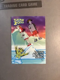 2000 TOPPS POKEMON THE MOVIE 2000 STICKER CARD MELODY TRACEY ZAPDOS 3/10 POP 5 - Image 1