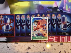One Piece Card Game Red Bull 2026 Event Luffy + event Don cards See Description - Image 1