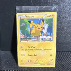 Pokemon Pikachu Build-A-Bear Workshop Promo Basic 60 HP Card 20/108 Regular - Image 1