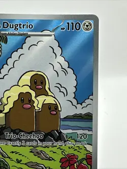 Pokemon TCG Alolan Dugtrio Card 208/191 Surging Sparks Illustration Rare Mint - Image 4