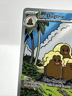Pokemon TCG Alolan Dugtrio Card 208/191 Surging Sparks Illustration Rare Mint - Image 5