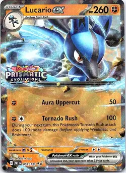 Lucario ex (Prismatic Evolutions Stamp) Double Rare Miscellaneous Cards & Produc - Image 1