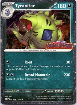 Tyranitar (Paldea Evolved Stamp) Promo Miscellaneous Cards & Products 135/193 LP - Image 1