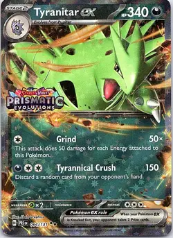 Tyranitar ex (Prismatic Evolutions Stamp) Double Rare Miscellaneous Cards & Prod - Image 1