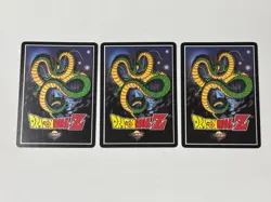 3 Cards Dragon Ball Z DBZ CCG Vegeta Level 1-3 Cards 167 168 169 Powerful Prince - Image 2