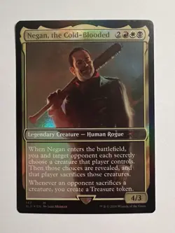 MTG SLD Negan, The Cold-Blooded Walking Dead Foil Near Mint - Image 1