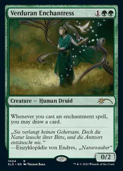 [1x] Verduran Enchantress Near Mint, English Secret Lair MTG Magic - Image 1