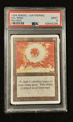 MTG Sol Ring Revised PSA 9 - Image 1