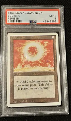 MTG Sol Ring Revised PSA 9 - Image 2